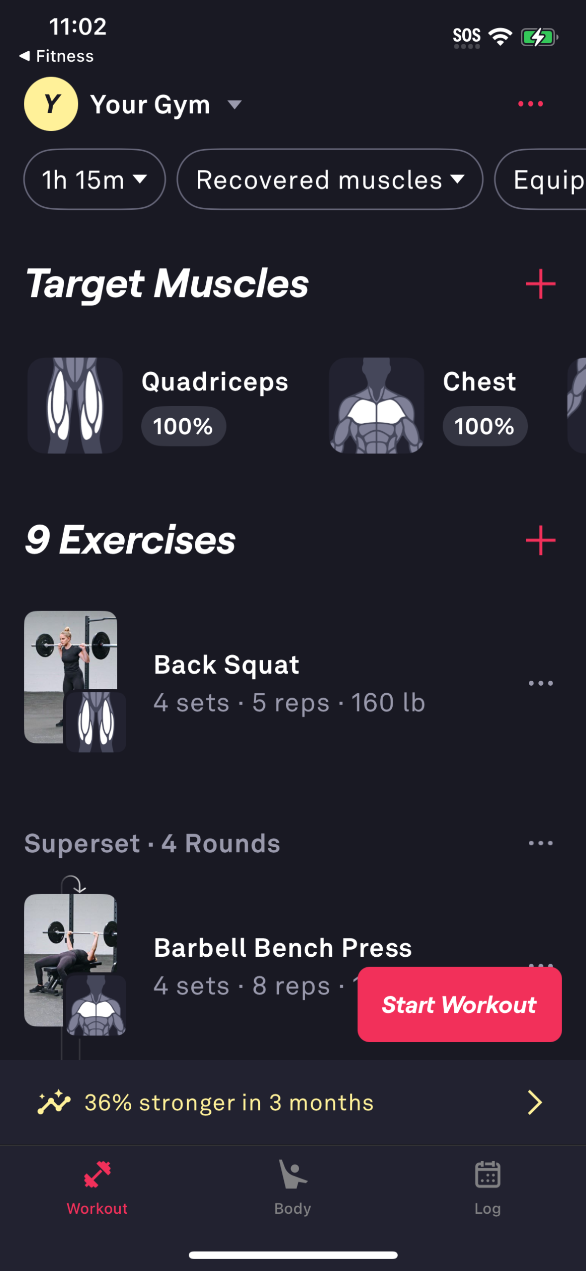 fitbod app screenshot 21